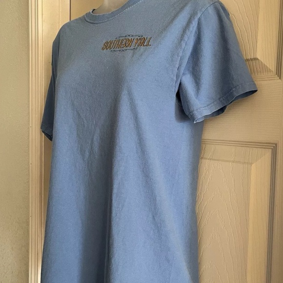 Southern Y’all Spring Break T Shirt Blue Size Medium - Picture 4 of 7